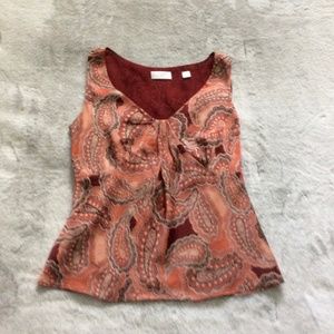 Ann Taylor Loft Paisley Print Top